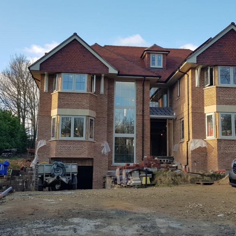 New house in Sussex – nearing completion on site